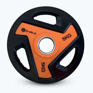 Disco olimpico Sveltus Olympic Disc With Handles 5 kg black