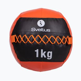 Sveltus Wall Ball 1 kg nero/rosso
