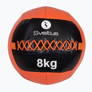 Sveltus Wall Ball 8 kg nero/rosso