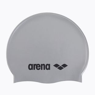 Cuffia Arena Classic Silicone argento/nero
