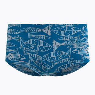 Boxer da bagno arena da uomo Fisk Short a vita bassa mare profondo/grigio ghiaccio