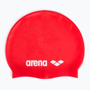 Cuffia Arena Classic in silicone rosso/bianco