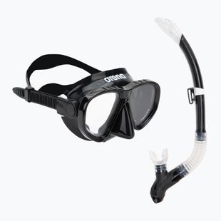 Set snorkeling per bambini Arena Premium Jr nero/chiaro/nero