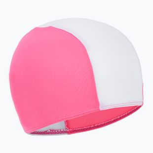 Cuffia Arena Polyester II Jr per bambini rosa neon bianco
