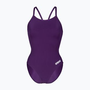 Costume da bagno intero donna Arena Team Light Drop Solid plum/white