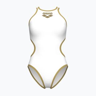 Costume da bagno intero donna Arena One Biglogo One Piece white/gold