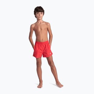 Pantaloncini da bagno arena per bambini Bywayx Youth R rosso fluo/acqua