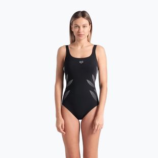 Costume da bagno intero donna arena Milena Wing Back nero