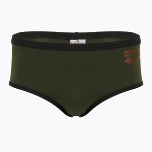 Boxer da bagno da uomo arena One Low Waist Short Big Logo dark sage/nero