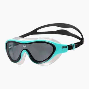 Maschera da nuoto per bambini arena The One Mask fumo scuro/ acqua/ nero