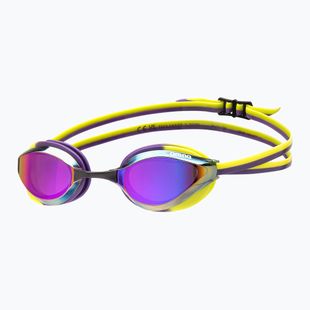 Occhiali da nuoto Arena Python Mirror viola/plum/artic lime