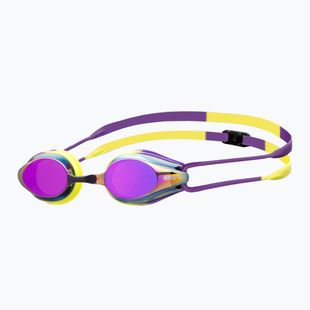 Occhiali da nuoto Arena Tracks Mirror viola/plum/artic lime