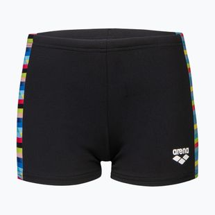 Pantaloncini da bagno da bambino arena Racing Stripe nero/nero multi