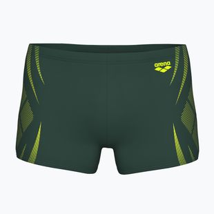 Boxer uomo arena Poseidonia Swim Short salvia scura/lime arancione