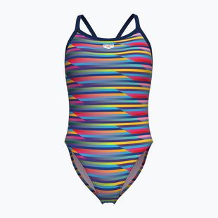 Costume da bagno intero donna arena Racing Stripe Xcriss Cross navy multi/navy