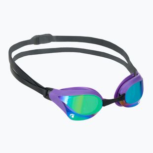 Occhiali da nuoto Arena Cobra Swipe Mirror smeraldo/prugna/nero