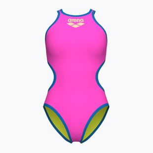 Costume intero donna arena One Biglogo One Piece rosa shocking/blu fiume