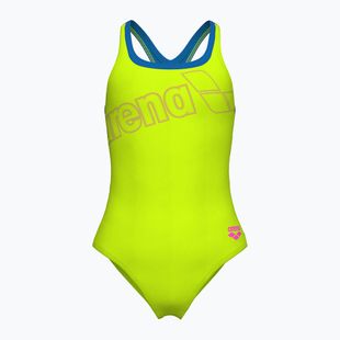 Costume intero donna arena Logo Swim Pro artic lime/blu china