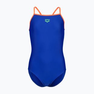 Costume da bagno intero bambino arena Light Drop Solid neon blue/team orange/team orange