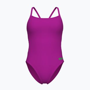 Costume da bagno intero donna Arena Team Swimsuit Challenge Solid very fuchsia/team green