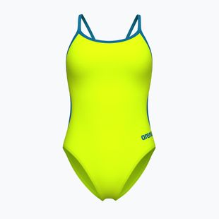 Costume da bagno intero donna Arena Lace Back Solid artic lime/blue cosmo