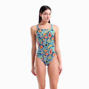 Costume da bagno intero donna arena Fruits Lace Plus Back multi/turquoise / multi