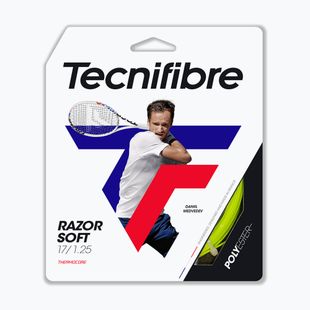 Corda da tennis Tecnifibre Razor Soft bianca