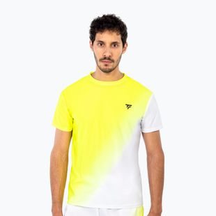 Maglietta da tennis da uomo Tecnifibre X-Loop Tee white/yellow