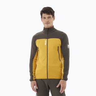 Felpa Millet Fusion Grid da uomo safran/giungla profonda