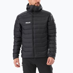 Piumino Millet Kamet da uomo con cappuccio nero/noir