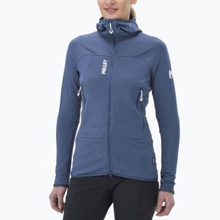 Felpa con cappuccio Millet Fusion Grid da donna in denim scuro