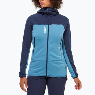 Felpa donna Millet Fusion Grid Hoodie coronet blue/saphir