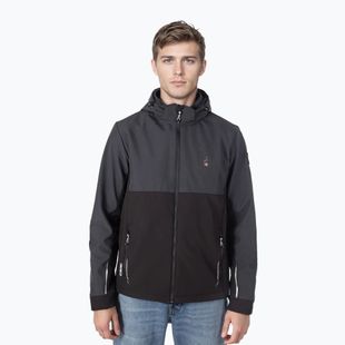Giacca softshell da uomo Aulp Tiago anthracite melange