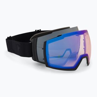 Occhiali da sci Rossignol Magne'lens nero/argento specchiato/blu specchiato