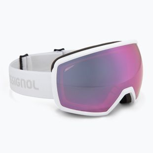 Maschera da sci Rossignol Izar white/pink