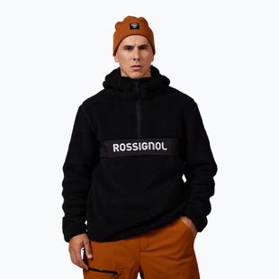 Felpa da uomo Rossignol Alltrack Anorak Fleece black