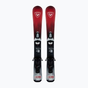 Sci alpini da bambino + attacchi Rossignol Hero Kid Pre-Drilled + Team 4 GW