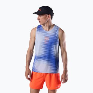 Canotta da running da uomo Rossignol Sapa Ultra Tank dazzle blue line fogg
