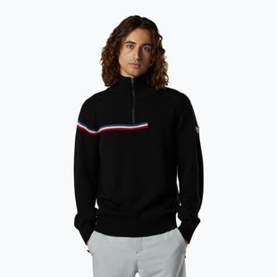 Maglione da uomo Rossignol Odysseus Half Zip Merino black