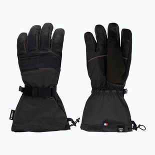 Guanti da sci da uomo Rossignol Leather Mix black