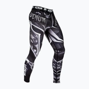 Pantaloni da allenamento compressivi uomo Venum Gladiator 3.0 black/white