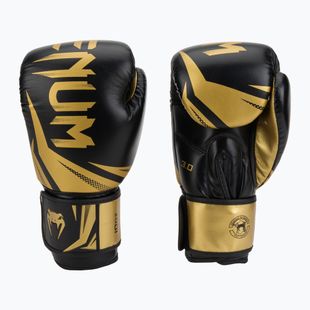 Venum Challenger 3.0 guantoni da boxe da uomo nero e oro VENUM-03525