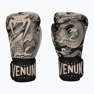 Guantoni da boxe Venum Dragon's Flight nero/sabbia