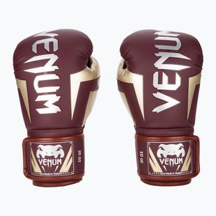 Guantoni da boxe Venum Elite bordeaux/oro