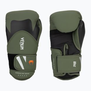 Venum Challenger 4.0 guanti da boxe da uomo nero/khaki