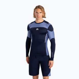 Venum Tempest Rashguard da uomo a manica lunga da allenamento blu navy/blu