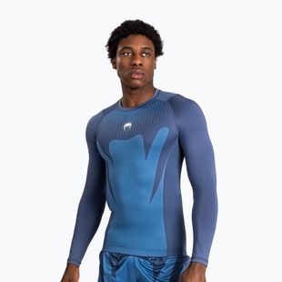 Venum Attack Rashguard da uomo a manica lunga da allenamento blu navy