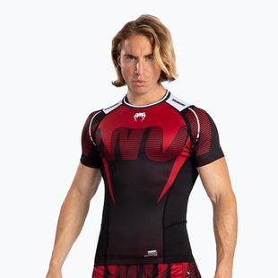 Maglietta Venum Adrenaline Rashguard SS nero/rosso da uomo