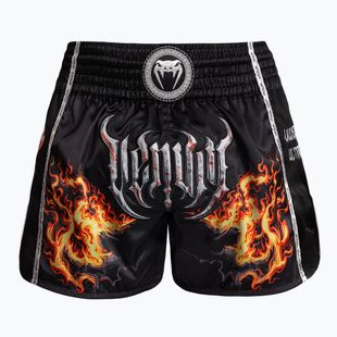Pantaloncini da allenamento Venum Gladiator 5.0 Muay Thai uomo nero/arancio neon