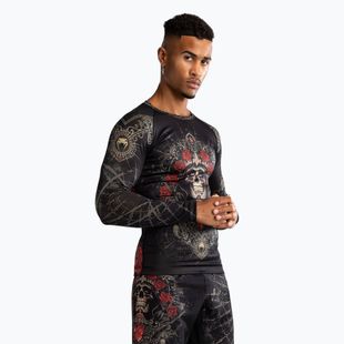 Venum Santa Muerte 5.0 Rashguard a manica lunga da uomo nero/oro profondo
